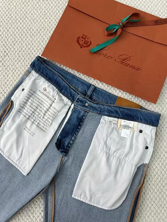 Мужские синие джинсы Loro Piana Premium