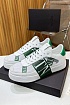 Кожаные кроссовки Valentino low-top - White / Green
