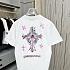 Белая оверсайз футболка Chrome Hearts Premium