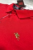 Красное мужское поло Etro embroidered-logo