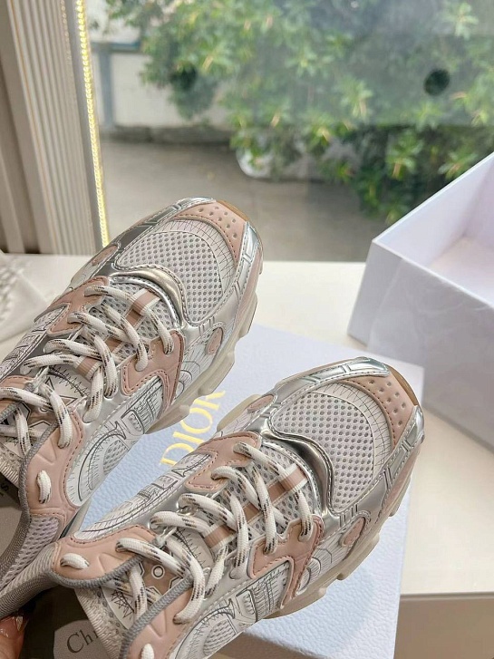 Женские кроссовки Dior Chrono Premium - Beige