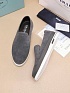 Мужские замшевые слипоны Prada Saint Tropez - Grey