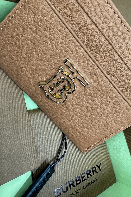 Кожаный кардхолдер Burberry Premium 10x7 см
