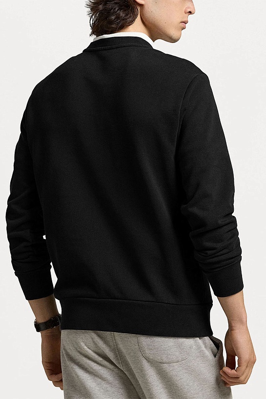Мужской чёрный свитшот Polo Ralph Lauren pony-embroidered