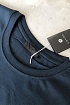 Тёмно-синяя мужская футболка Prada embossed logo