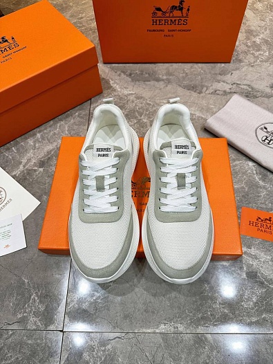 Мужские кроссовки Hermes Drift - White / Grey   