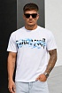 Футболка белого цвета Philipp Plein Clouds graphic-print