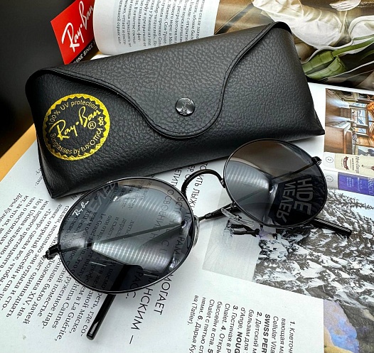 Солнцезащитные очки Ray-Ban Oval Metal - Black   