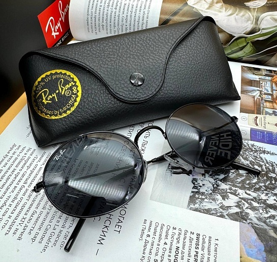 Солнцезащитные очки Ray-Ban Oval Metal - Black