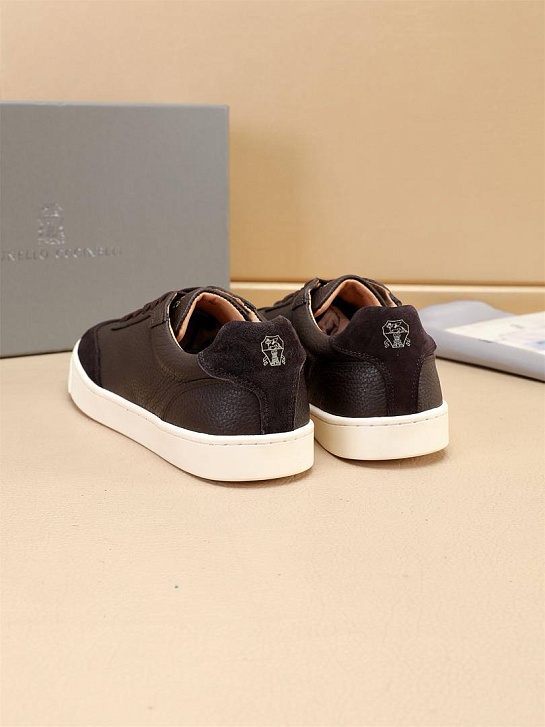 Комбинированные кроссовки Brunello Cucinelli low-top - Brown
