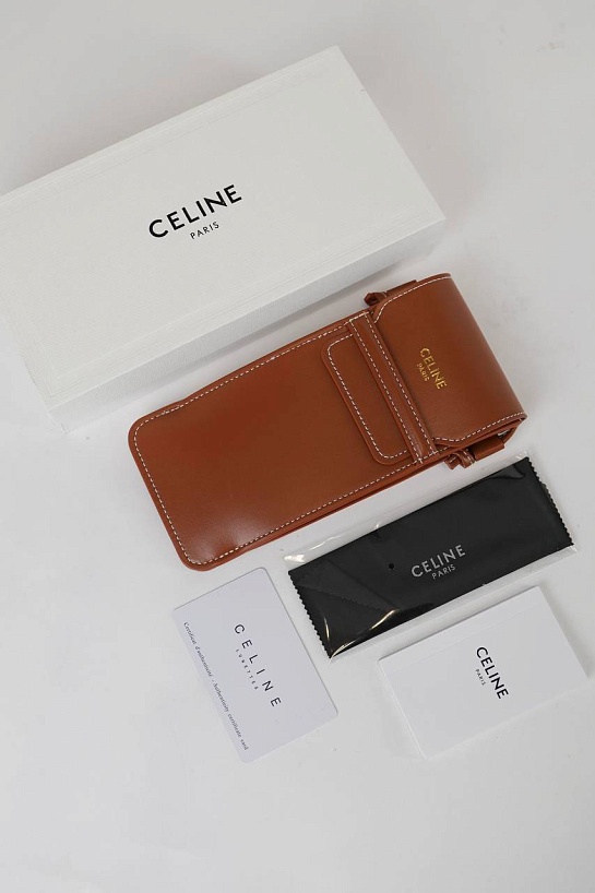 Солнцезащитные очки Celine Triomphe - Brown / Blue / Gold