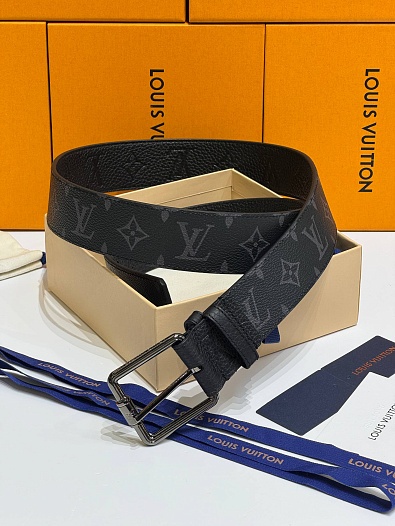 Двусторонний кожаный ремень Louis Vuitton Slender premium   