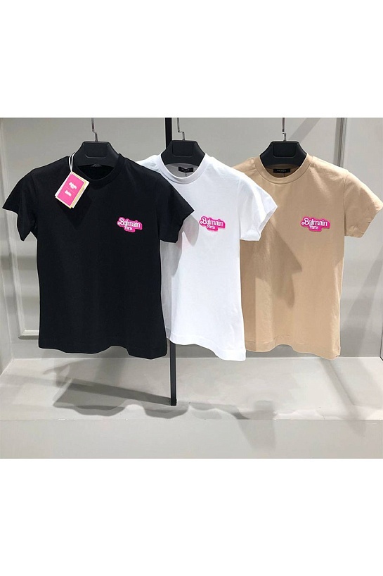 Женская футболка Balmain x Barbie - Beige