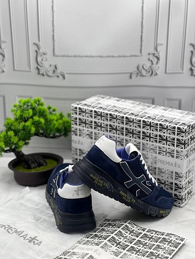 Замшевые кроссовки Premiata Mick - Navy   