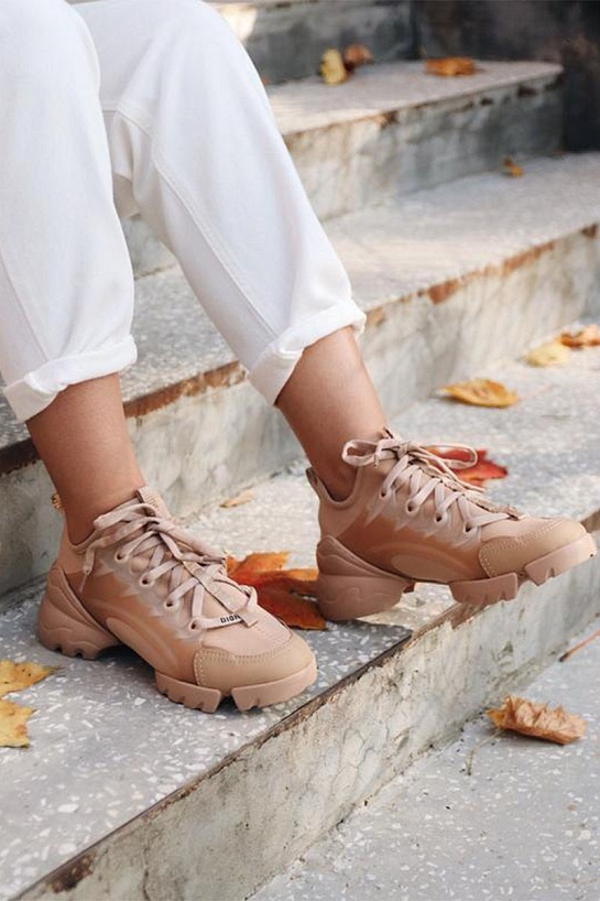 Женские кроссовки Dior D-Connect - Beige