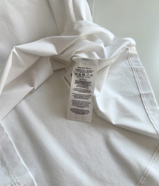 Белая футболка Stefano Ricci Premium 
