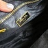 Замшевая серая сумка Prada 38x23 см