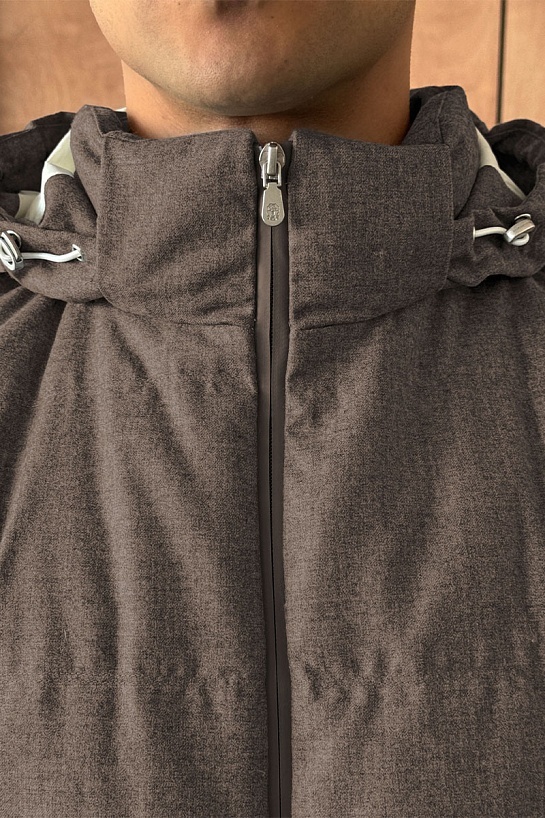 Мужской пуховик Brunello Cucinelli Premium - Brown