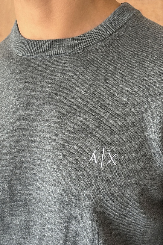 Мужская серая кофта Armani Exchange