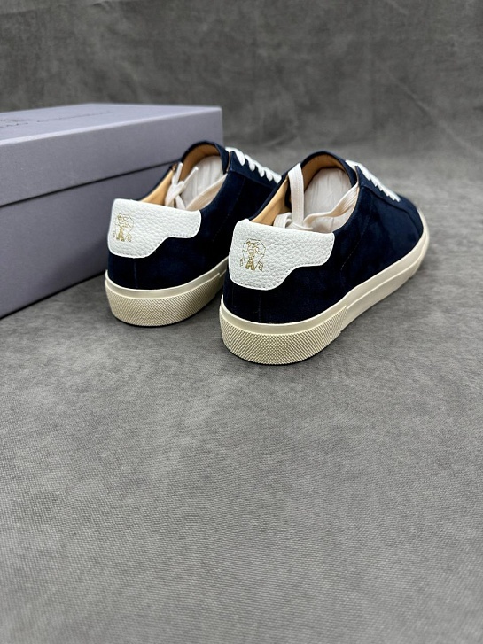 Мужские замшевые кроссовки Brunello Cucinelli