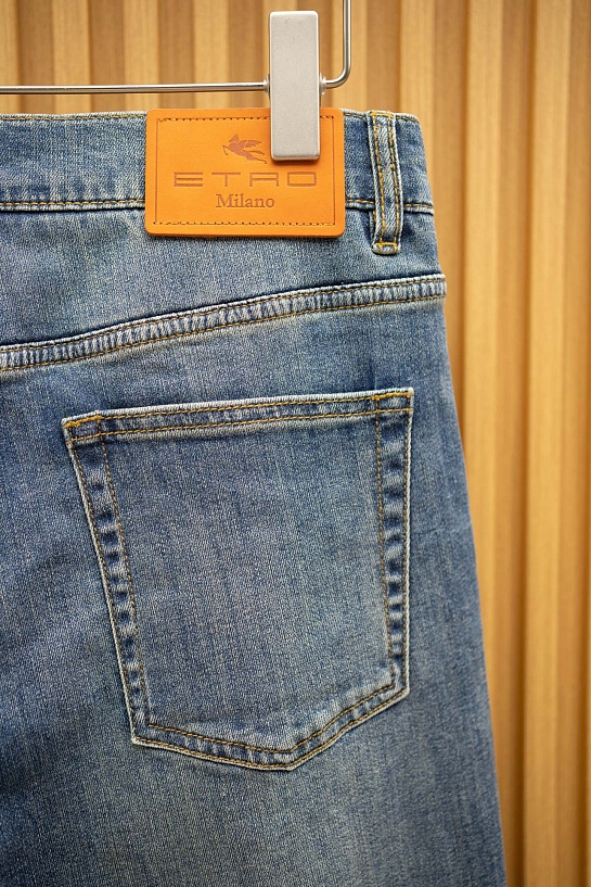 Мужские светло-синие джинсы Etro Premium