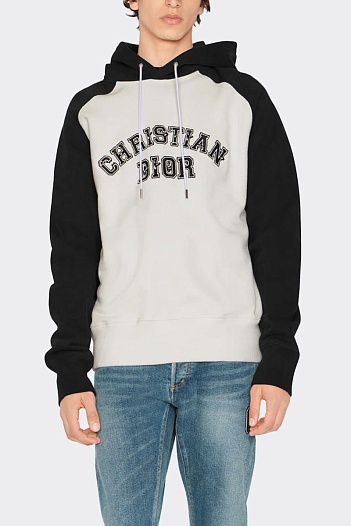 Мужское худи Dior x Kenny Scharf Crossover colorblock   