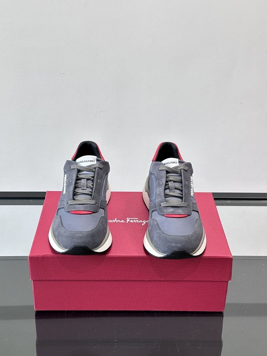 Мужские комбинированные кроссовки Salvatore Ferragamo