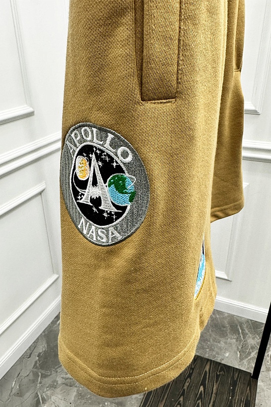 Мужские бежевые шорты Balenciaga x Nasa Apollo