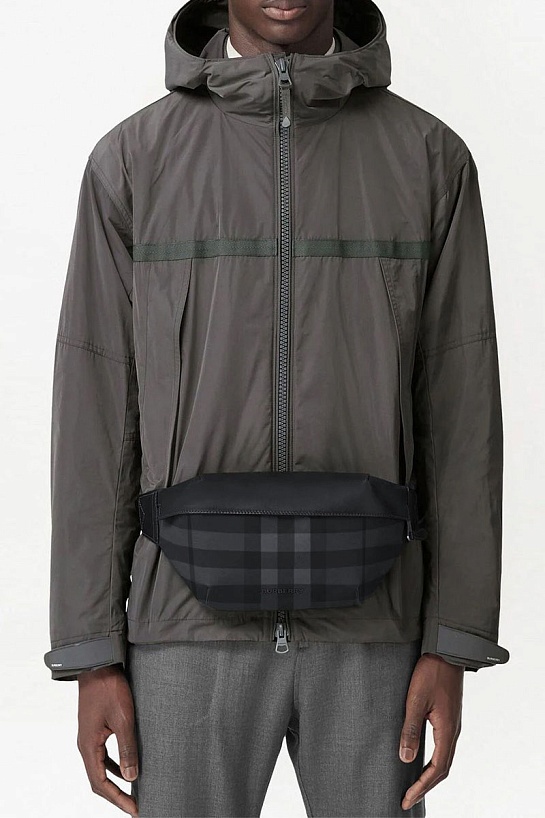 Сумка на пояс Burberry Sonny Check 28x14 см