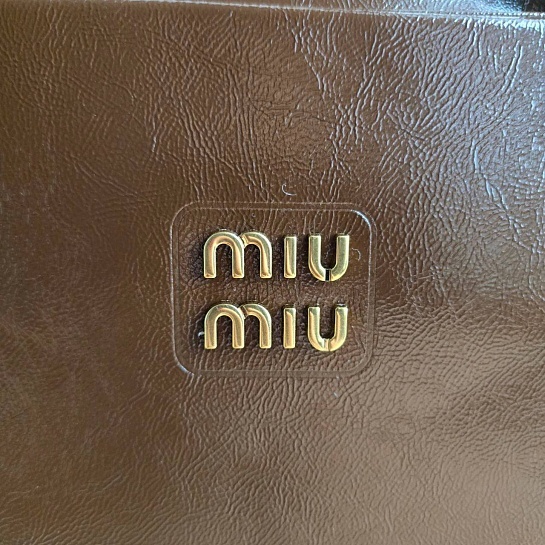 Женская сумка MIU MIU Kage 34x20 см - Chocolate