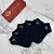 Комплект тёмно-синих носков Loro Piana grey logo