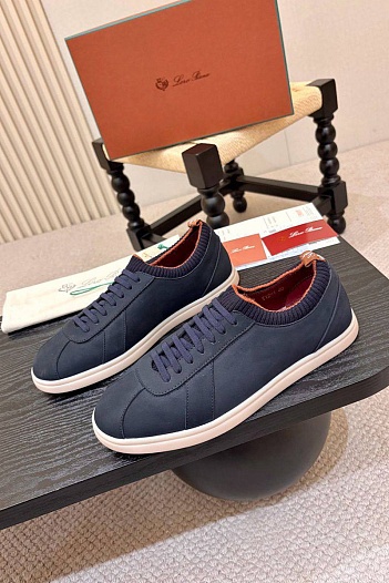 Мужские кроссовки Loro Piana Soho 2.0 Walk - Navy   