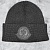 Мужская шапка серого цвета Moncler logo-patch