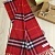Шарф Burberry Check premium 168x30 см - Red