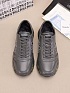 Кожаные кроссовки с мехом Premiata low-top - Grey