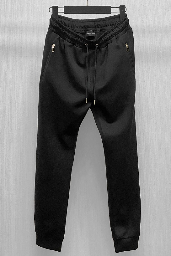 Мужские чёрные штаны Emporio Armani All Areas