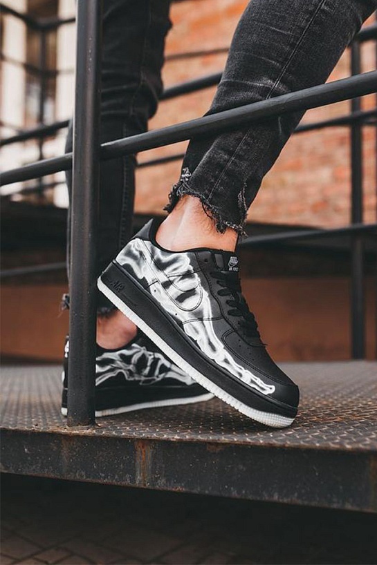 Кроссовки Nike Air Force 1 Low "Skeleton" - Black
