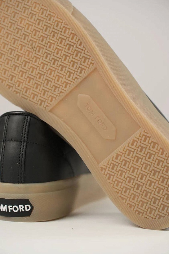 Кожаные кроссовки Tom Ford Cambridge - Black