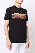 Мужская чёрная футболка Dsquared2 logo-print