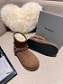 Женские ботинки с мехом Balenciaga Alaska premium - Brown