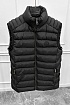 Мужской чёрный жилет Stone Island compass-patch