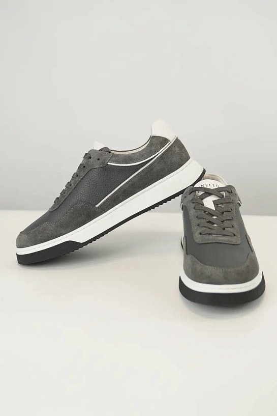 Мужские комбинированные кроссовки Brunello Cucinelli