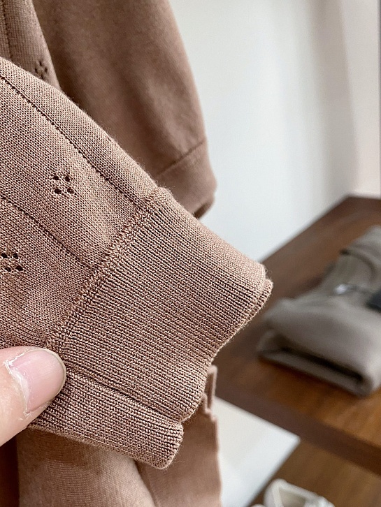 Мужское коричневое поло Loro Piana premium