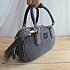 Замшевая серая сумка MIU MIU 23x13 см