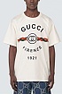 Белая оверсайз футболка Gucci Firenze 1921