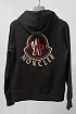 Чёрная кофта на молнии Moncler logo-embroidered