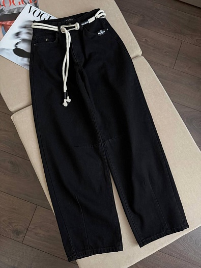 Чёрные женские джинсы Balmain   