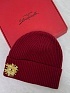 Женская шапка со съемной брошью Schiaparelli Premium - Red