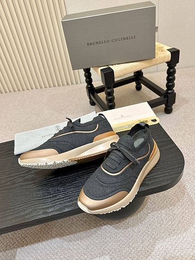 Мужские кроссовки Brunello Cucinelli knitted   
