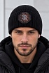Мужская чёрная шапка Stefano Ricci